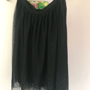 Plus Size Black Tulle Ballerina Skirt